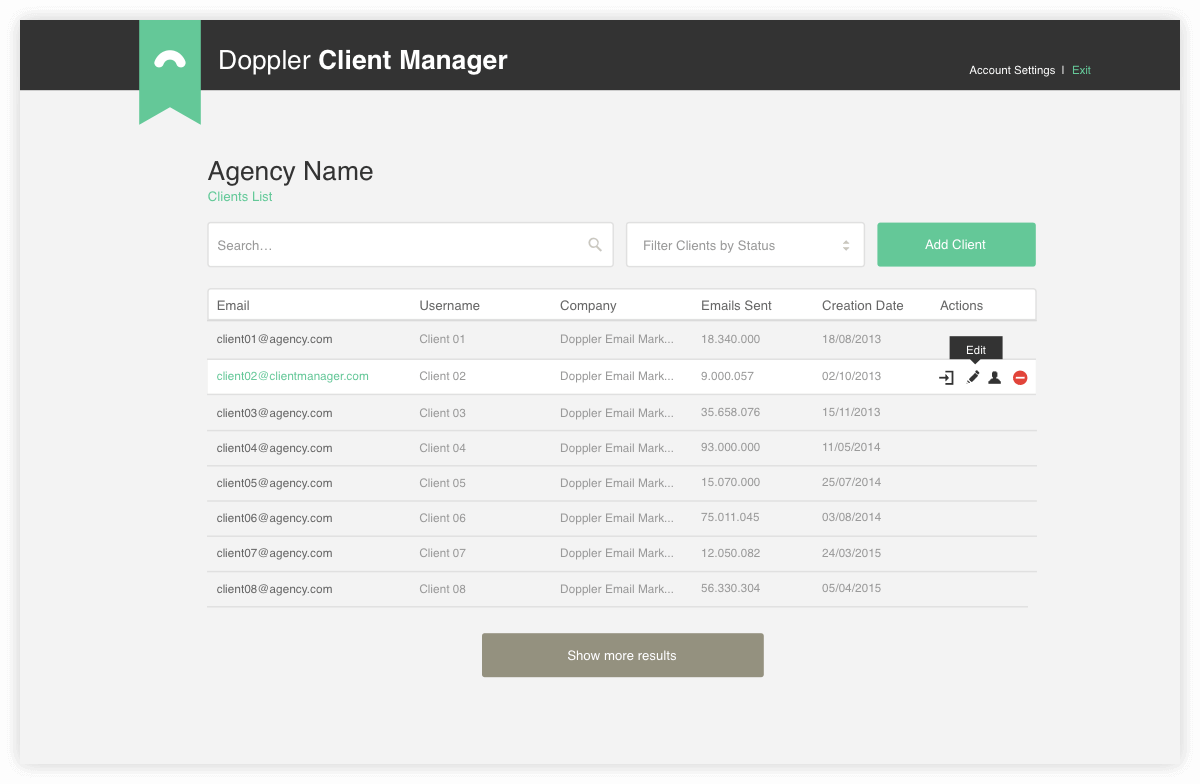 Doppler Client Manager: Multiples users admin